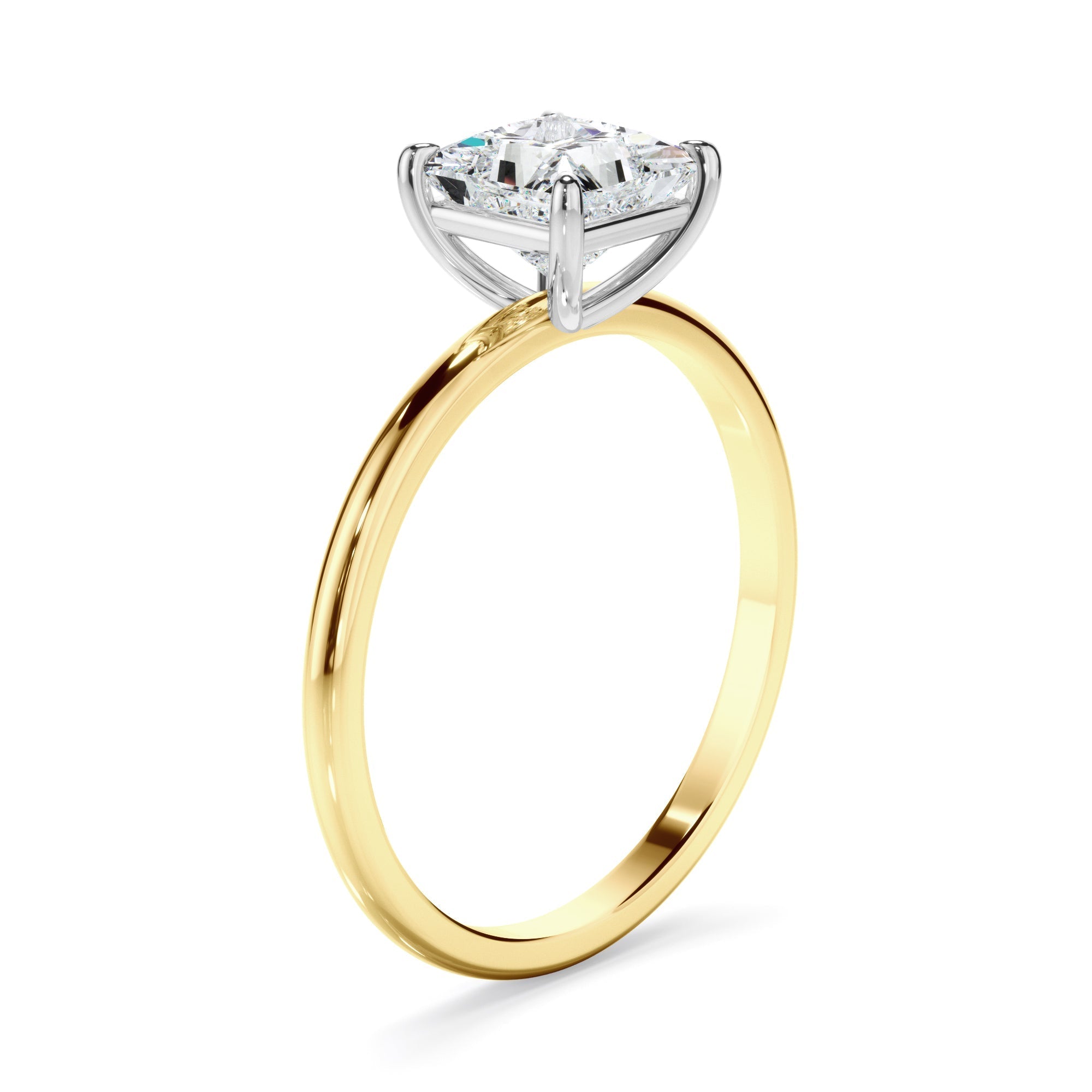 Princess Cut Diamond Solitaire Engagement Ring