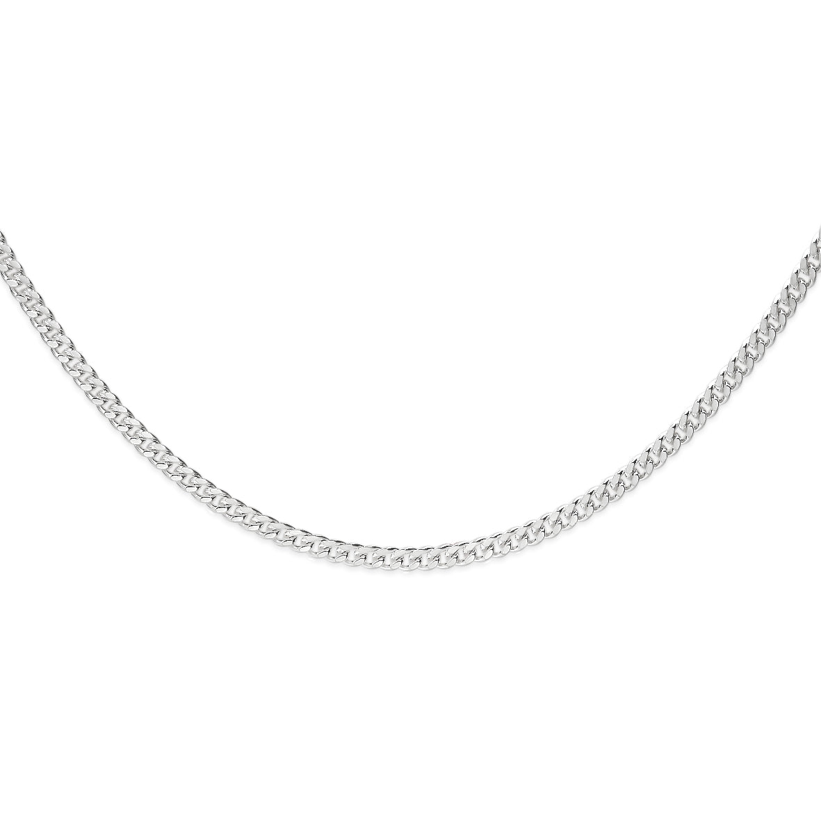 Sterling silver curb link chain