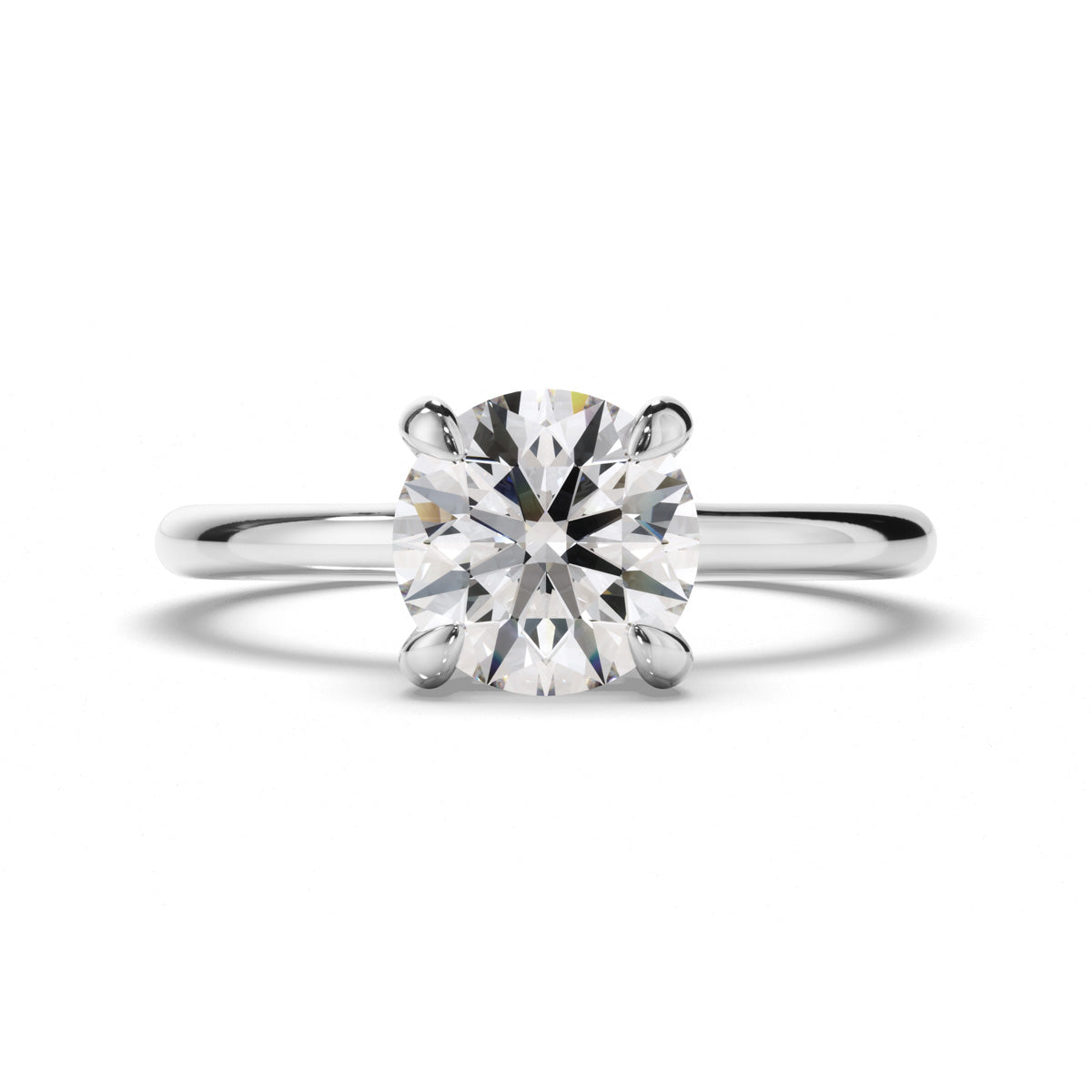 Round Brilliant Cut Diamond Engagement Ring