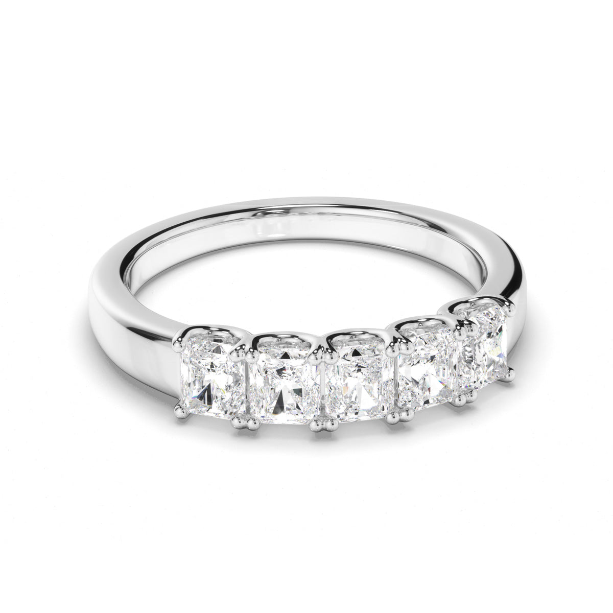 Radiant Cut Diamond Anniversary Ring