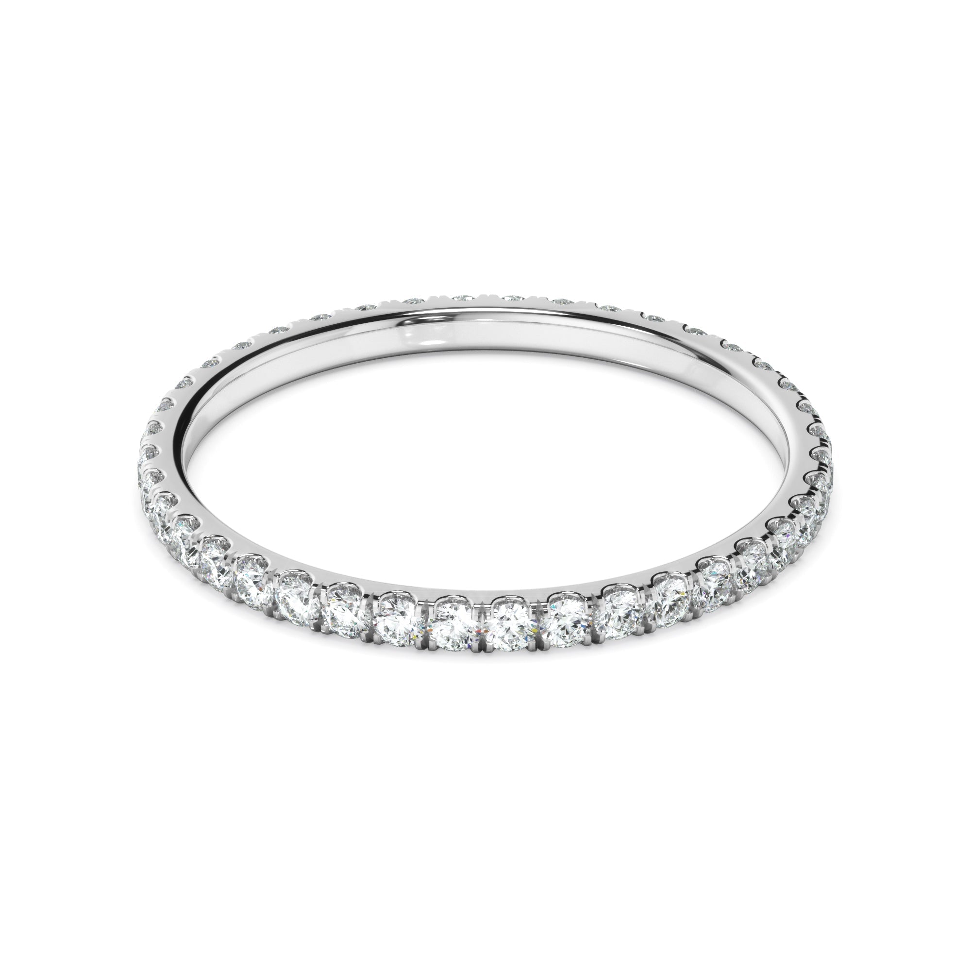 Diamond Claw Set Eternity Wedding Ring