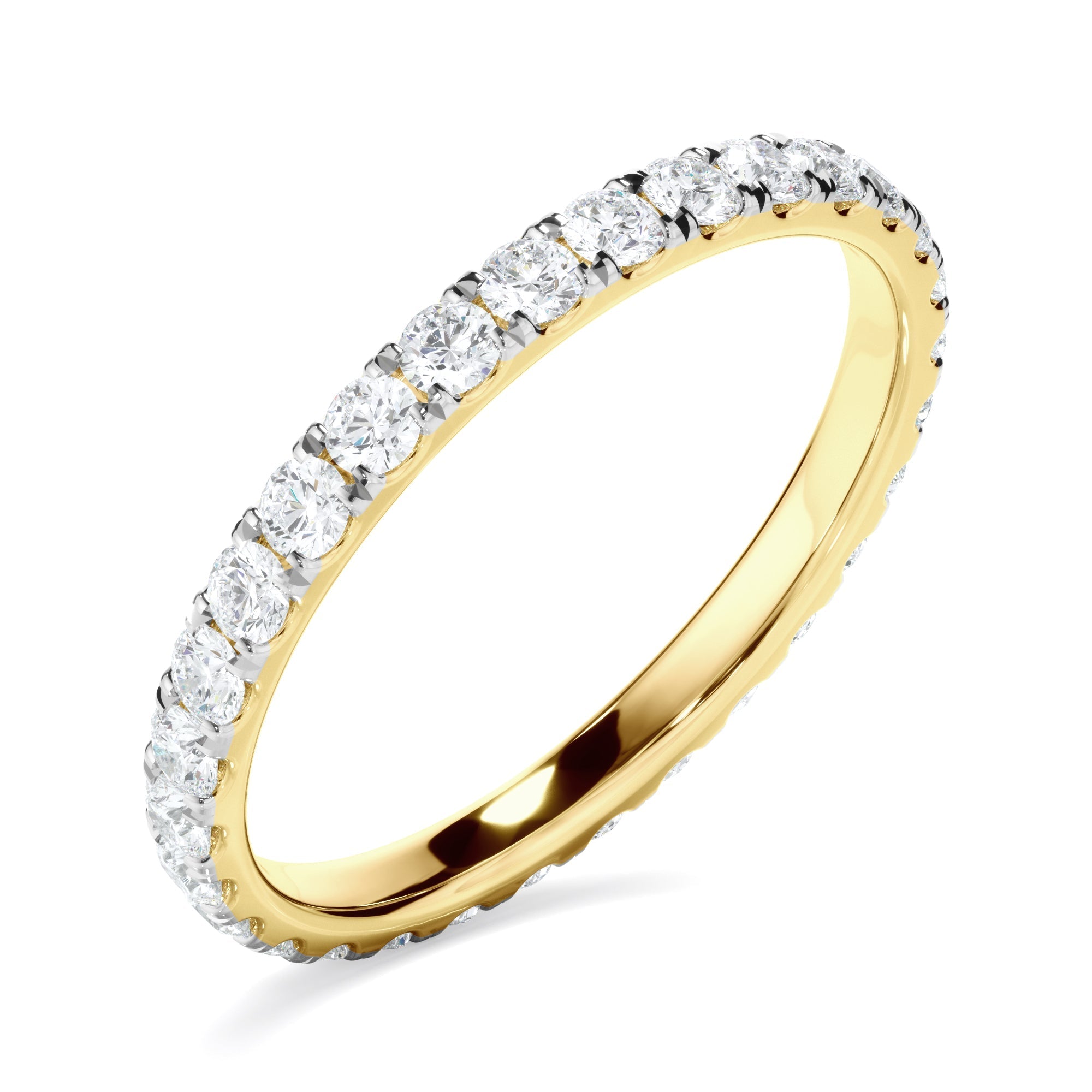 Diamond Claw Set Eternity Wedding Ring