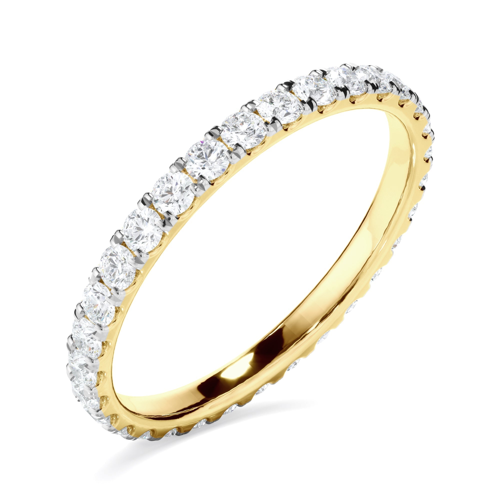 Diamond Claw Set Eternity Wedding Ring