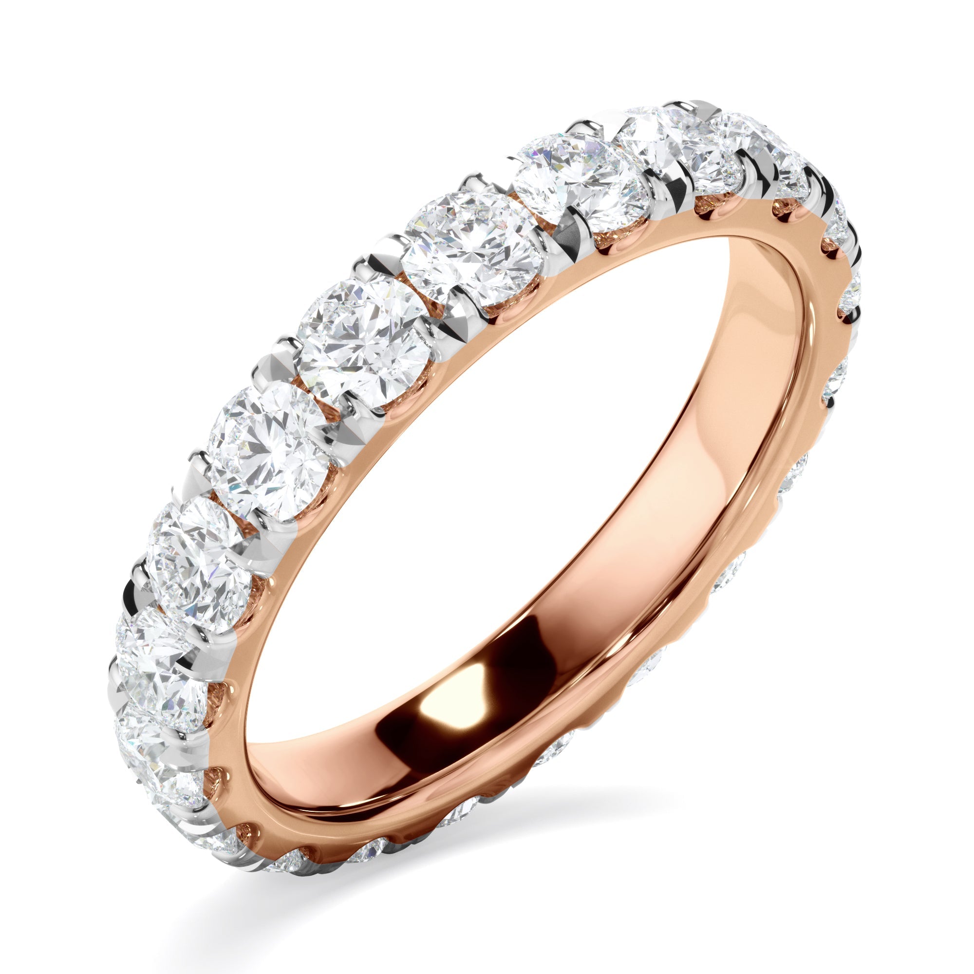 Diamond Claw Set Eternity Wedding Ring