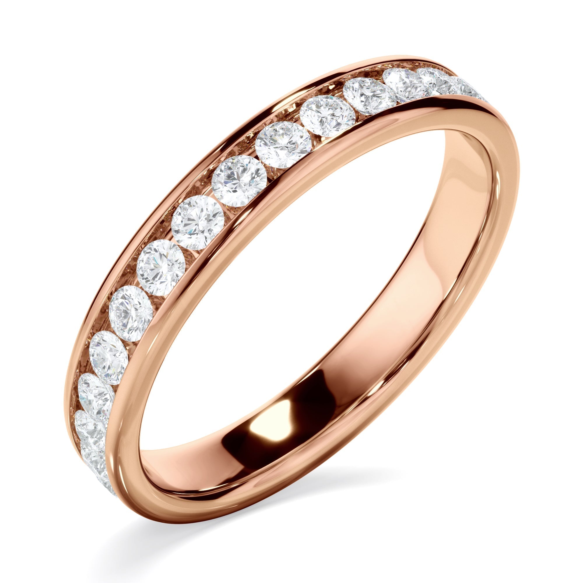 Diamond Channel Set Eternity Wedding Ring