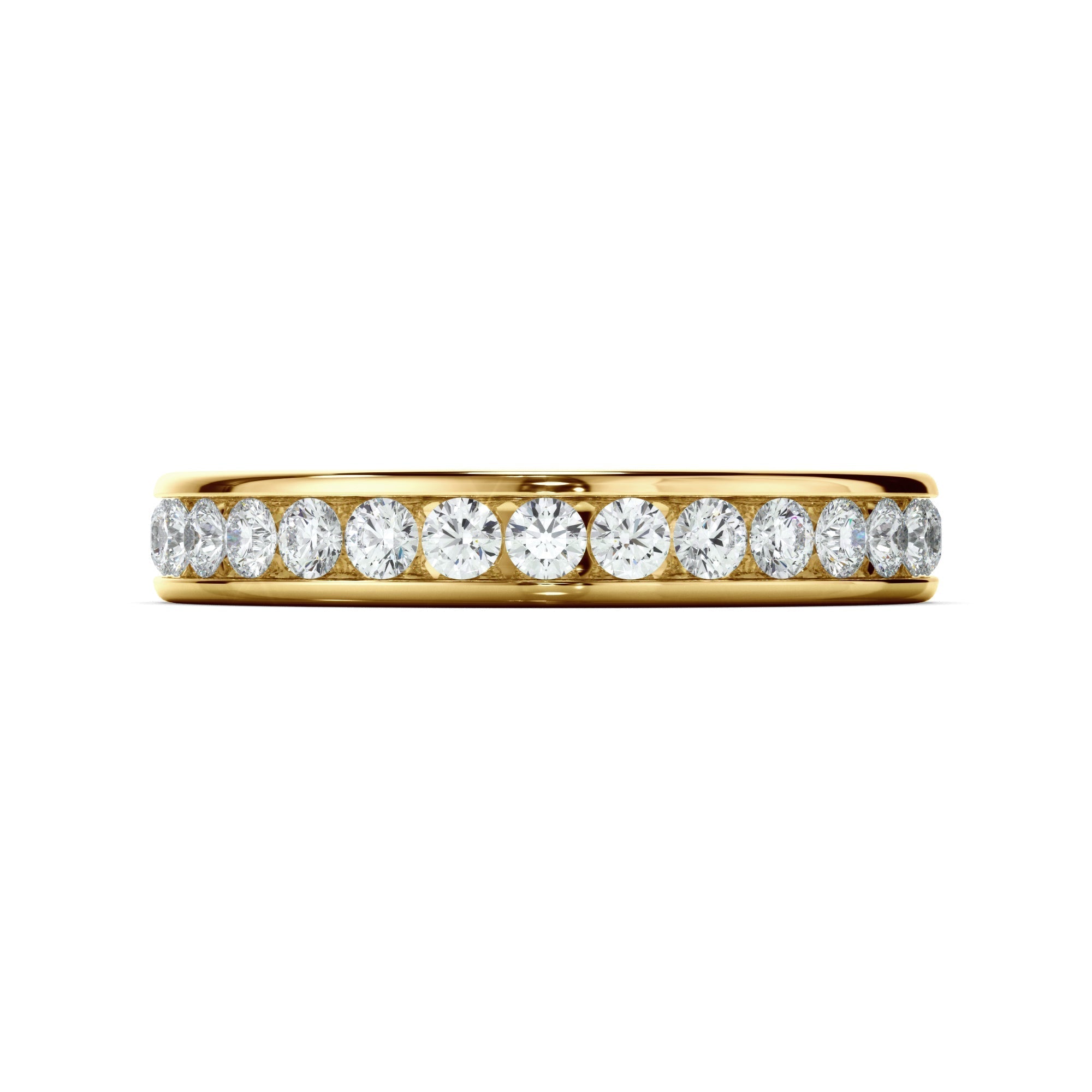 Diamond Channel Set Eternity Wedding Ring