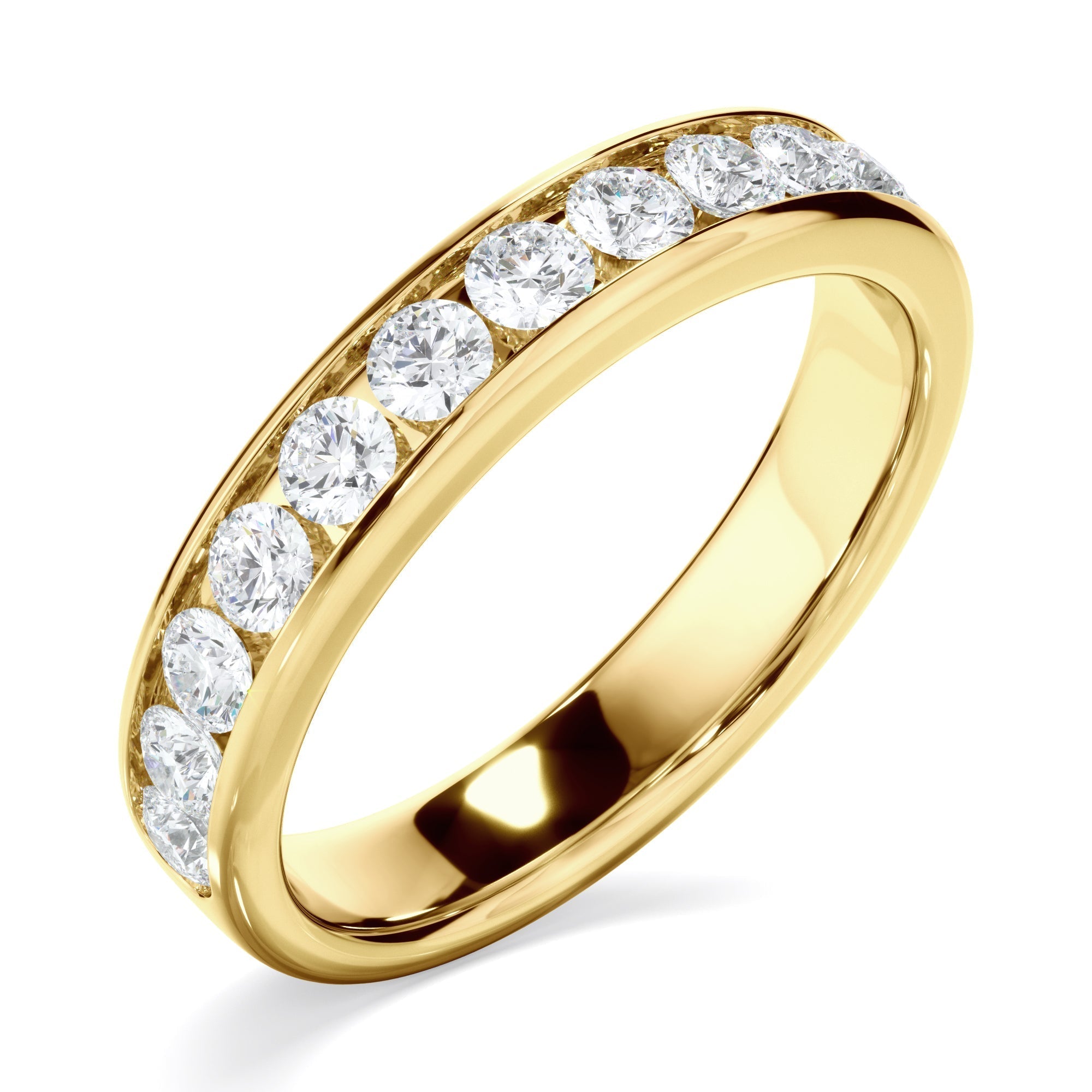 Diamond Channel Set Wedding Ring